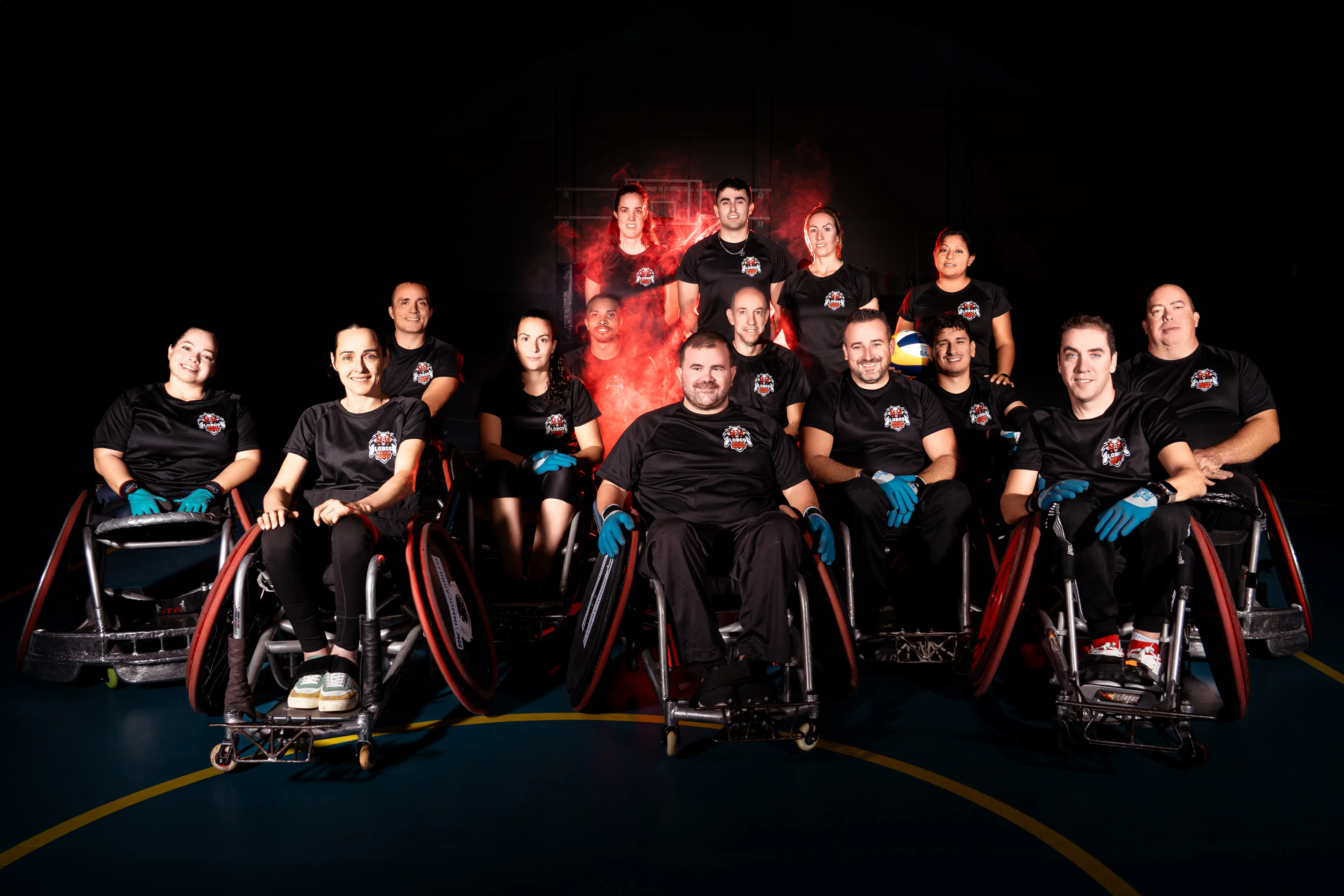 Equipo de rugby en silla de ruedas