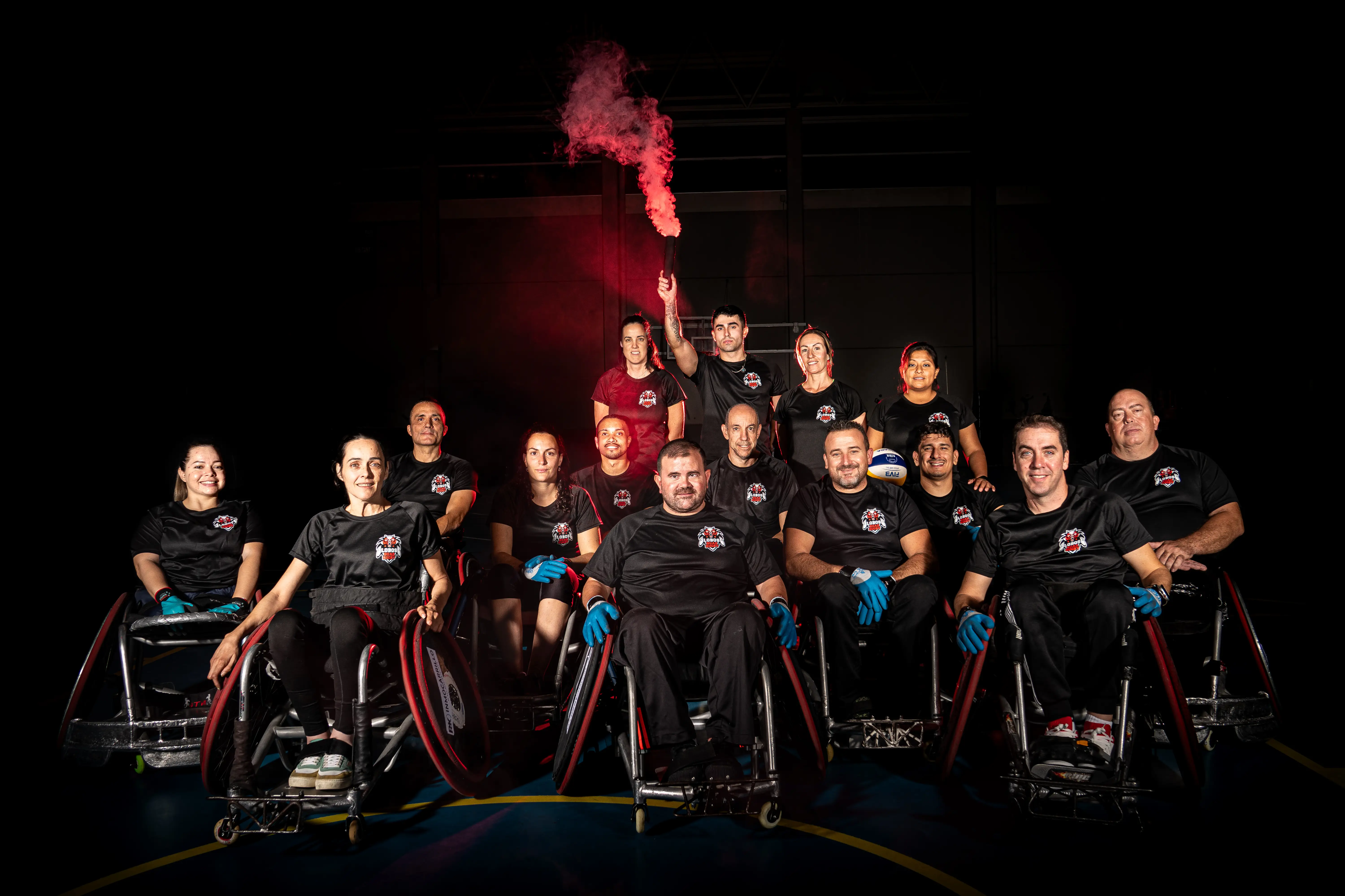 Equipo de rugby en silla de ruedas